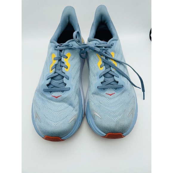 HOKA Men\'s Arahi 6 Lace Up Running Shoes Light Blue/Red/Orange Size 11.5D main image 8